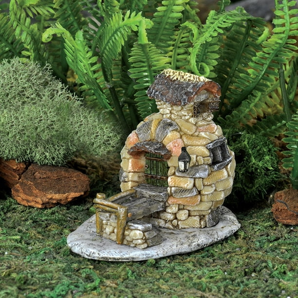 Landscape Garden Chair Bridge figure Miniature Fairy Park Resin Figurine Micro